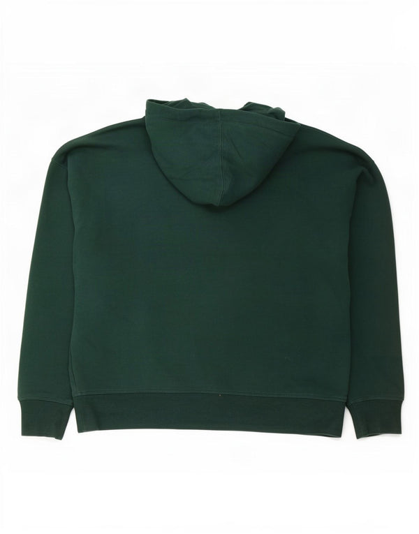 Dkny Mens Graphic Hoodie Jumper Medium Green Cotton