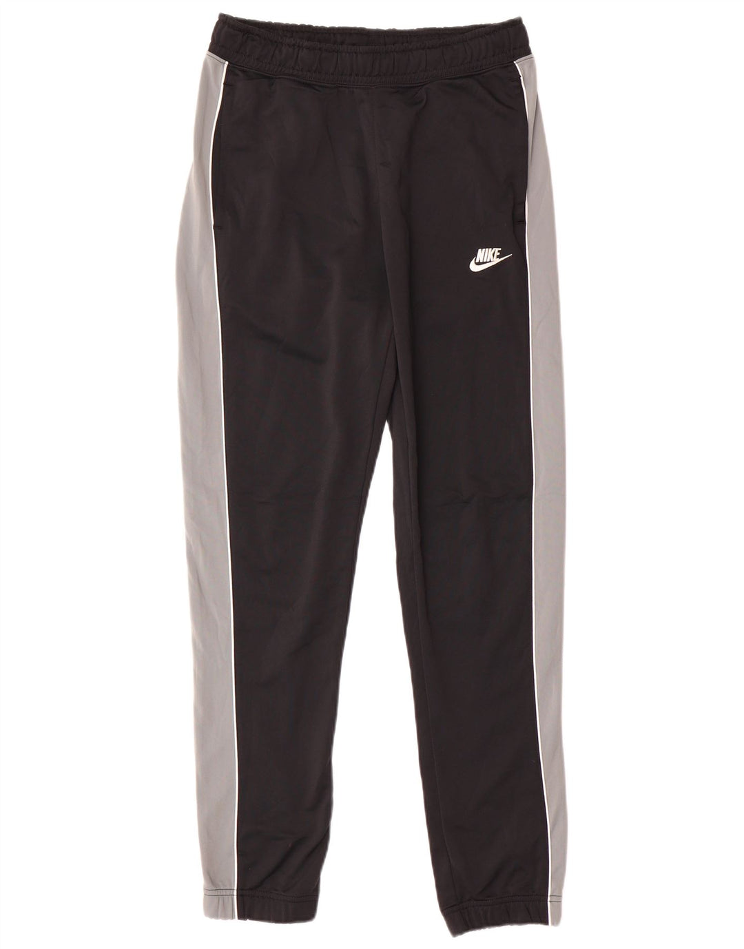 NIKE Mens Tracksuit Trousers Joggers Small  Black Colourblock Polyester