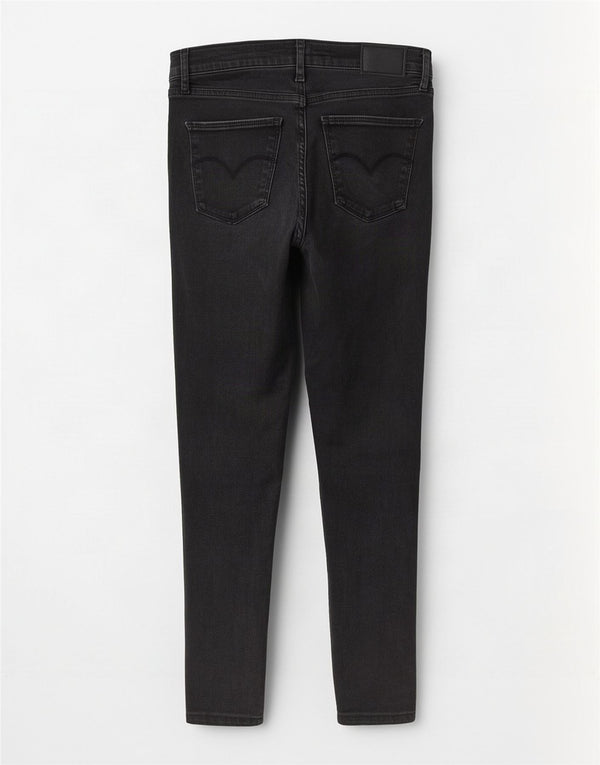 Levi's Womens 720 High Rise Skinny Jeans W28 L26 Black Cotton