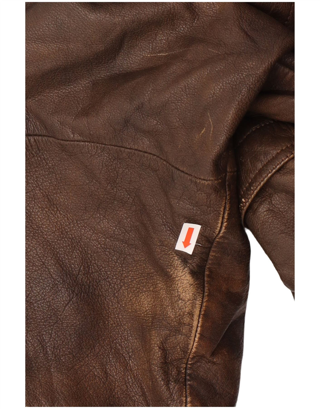 Harajuku Mother Mens Leather Jacket UK 40 Large Brown Leather