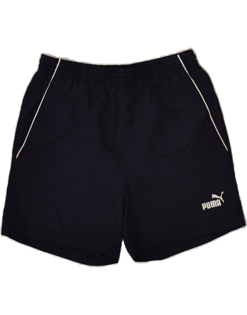 PUMA Boys Sport Shorts 13-14 Years Navy Blue | Vintage Puma | Thrift | Second-Hand Puma | Used Clothing | Messina Hembry 