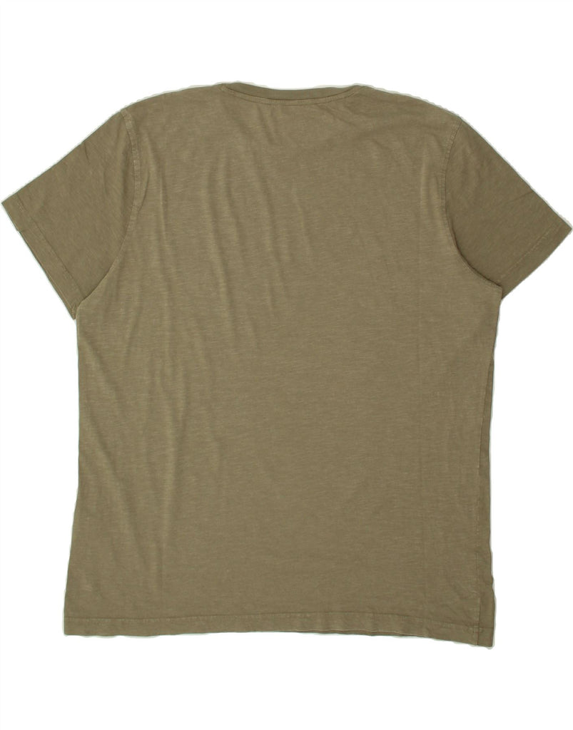 CAMEL ACTIVE Mens Graphic T-Shirt Top 2XL Khaki Cotton Vintage Camel Active and Second-Hand Camel Active from Messina Hembry 