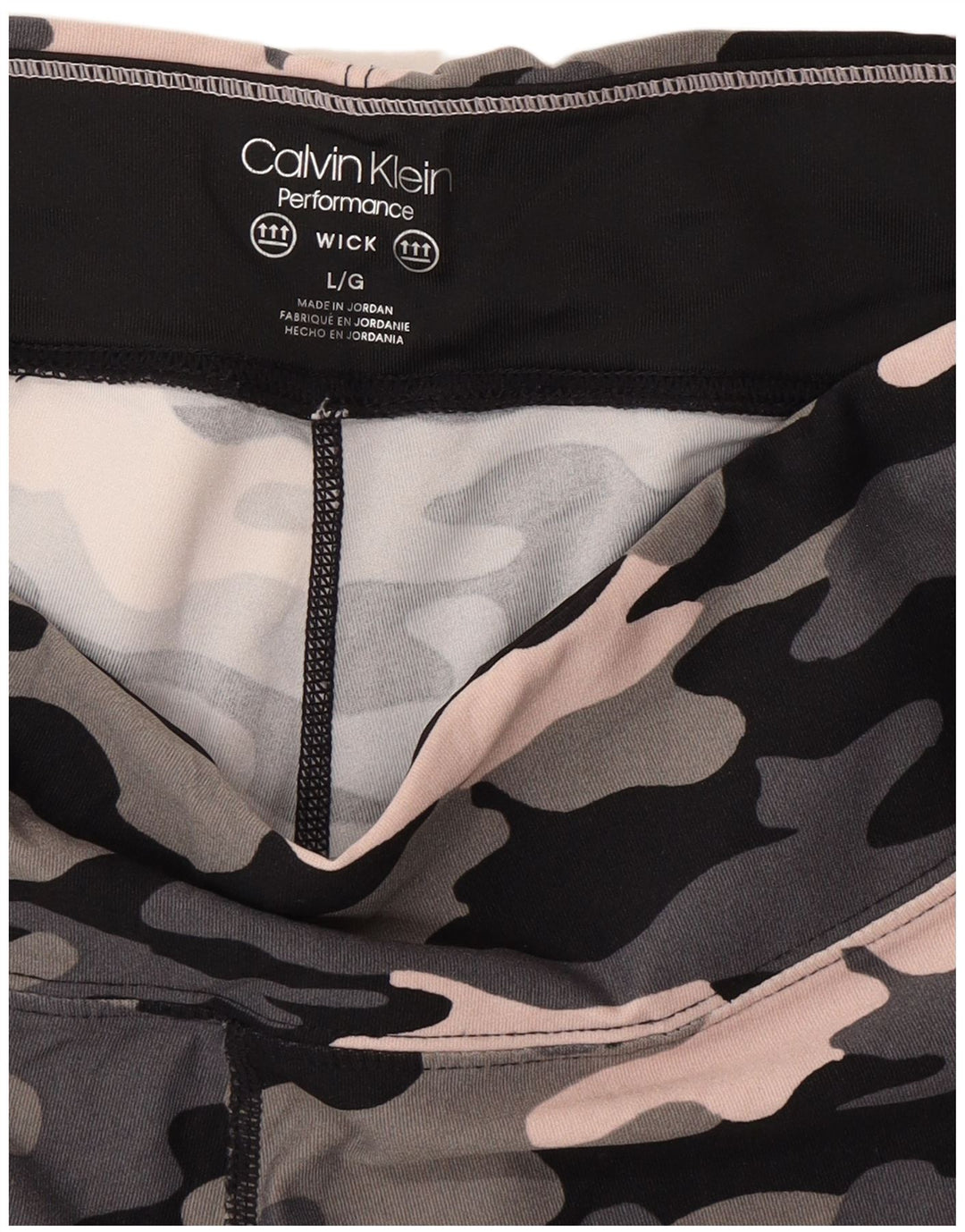 Calvin Klein Womens Performance Leggings UK 16 Large Multicoloured