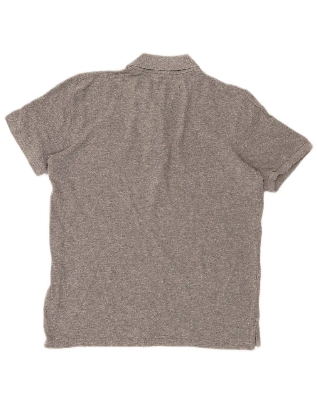 Jack & Jones Mens Graphic Polo Shirt Medium Grey Flecked Cotton