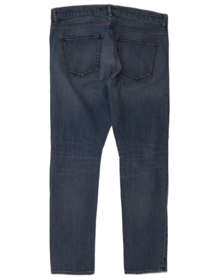 Trussardi Mens Distressed Slim Jeans W34 L31 Blue