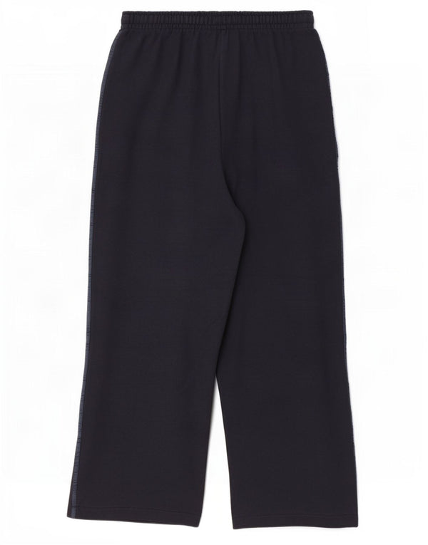 Champion Womens Wide Leg Tracksuit Trousers UK 14 Large Navy Blue Cotton