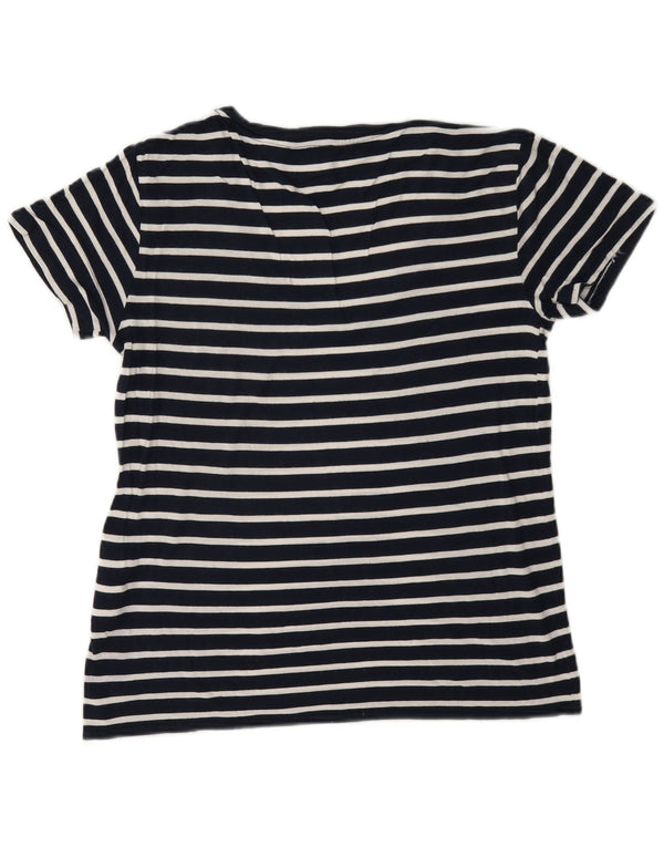 Levi's Womens Oversized T-Shirt Top UK 6 XS Navy Blue Striped