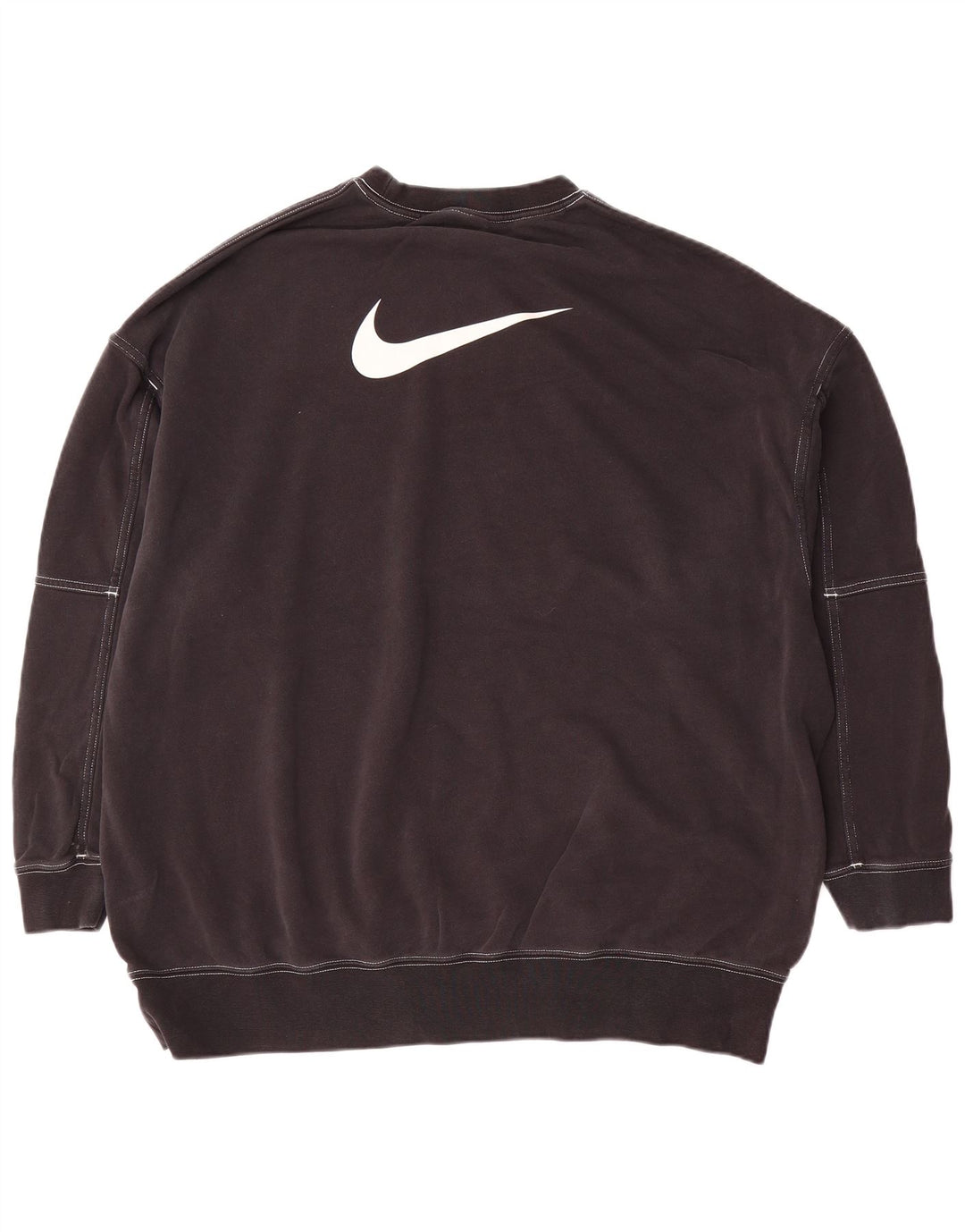 Nike Mens Graphic Loose Fit Sweatshirt Jumper Small Black Cotton
