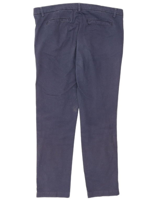 Mountain Warehouse Womens Slim Chino Trousers UK 14 Large W36 L27 Navy Blue
