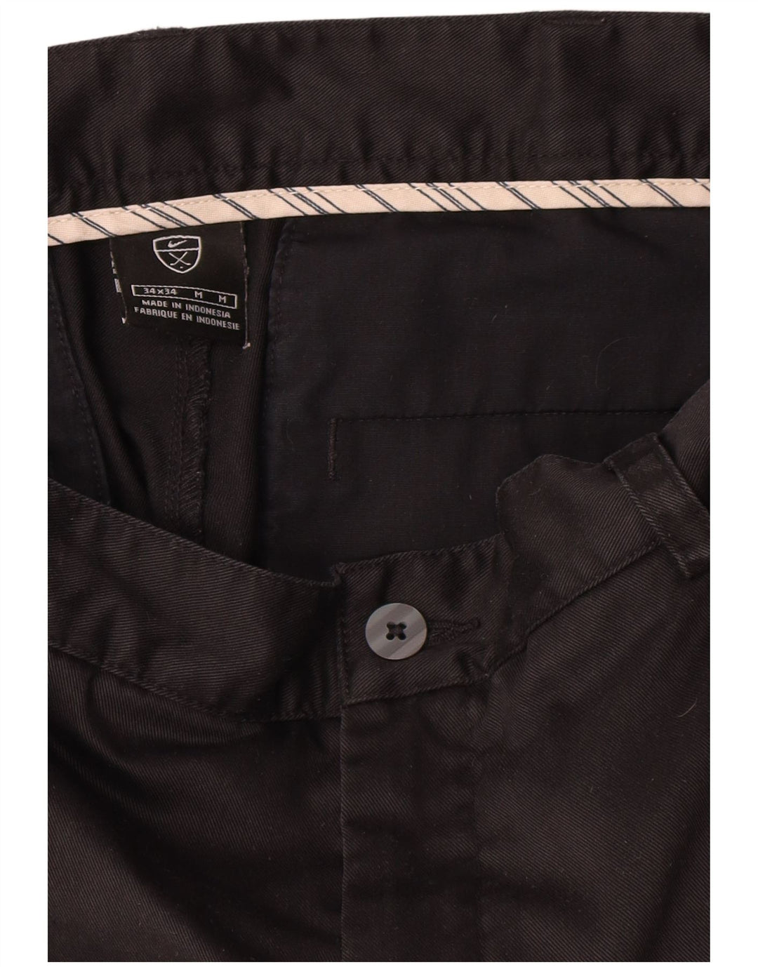 Nike Mens Pegged Chino Trousers W34 L34 Navy Blue