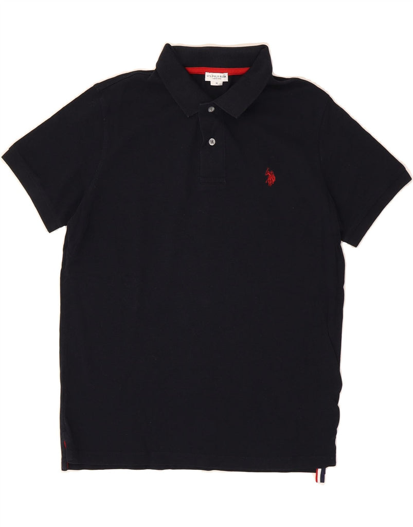 U.S. POLO ASSN. Mens Polo Shirt Medium Navy Blue Vintage U.S. Polo Assn. and Second-Hand U.S. Polo Assn. from Messina Hembry 