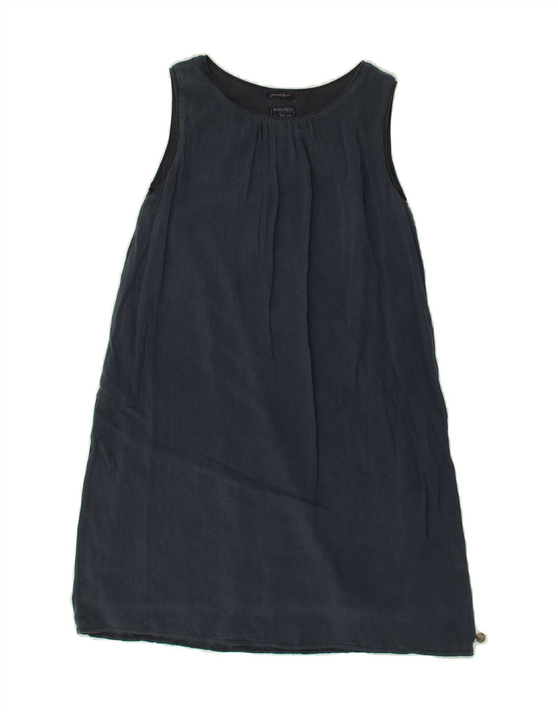 WOOLRICH Girls Garment Dyed Sleeveless Tent Dress 9-10 Years Navy Blue | Vintage Woolrich | Thrift | Second-Hand Woolrich | Used Clothing | Messina Hembry 