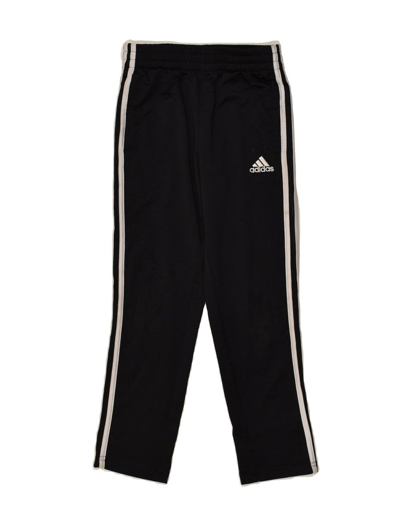 ADIDAS Boys Tracksuit Trousers 7-8 Years Small Black Polyester | Vintage Adidas | Thrift | Second-Hand Adidas | Used Clothing | Messina Hembry 