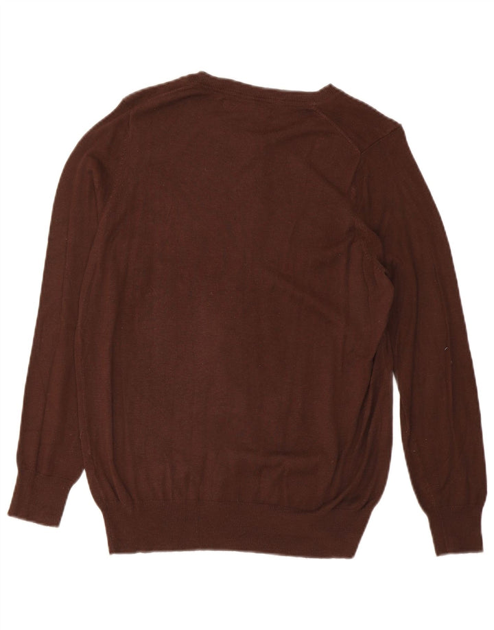 Zara Womens Cardigan Sweater UK 14 Medium Brown