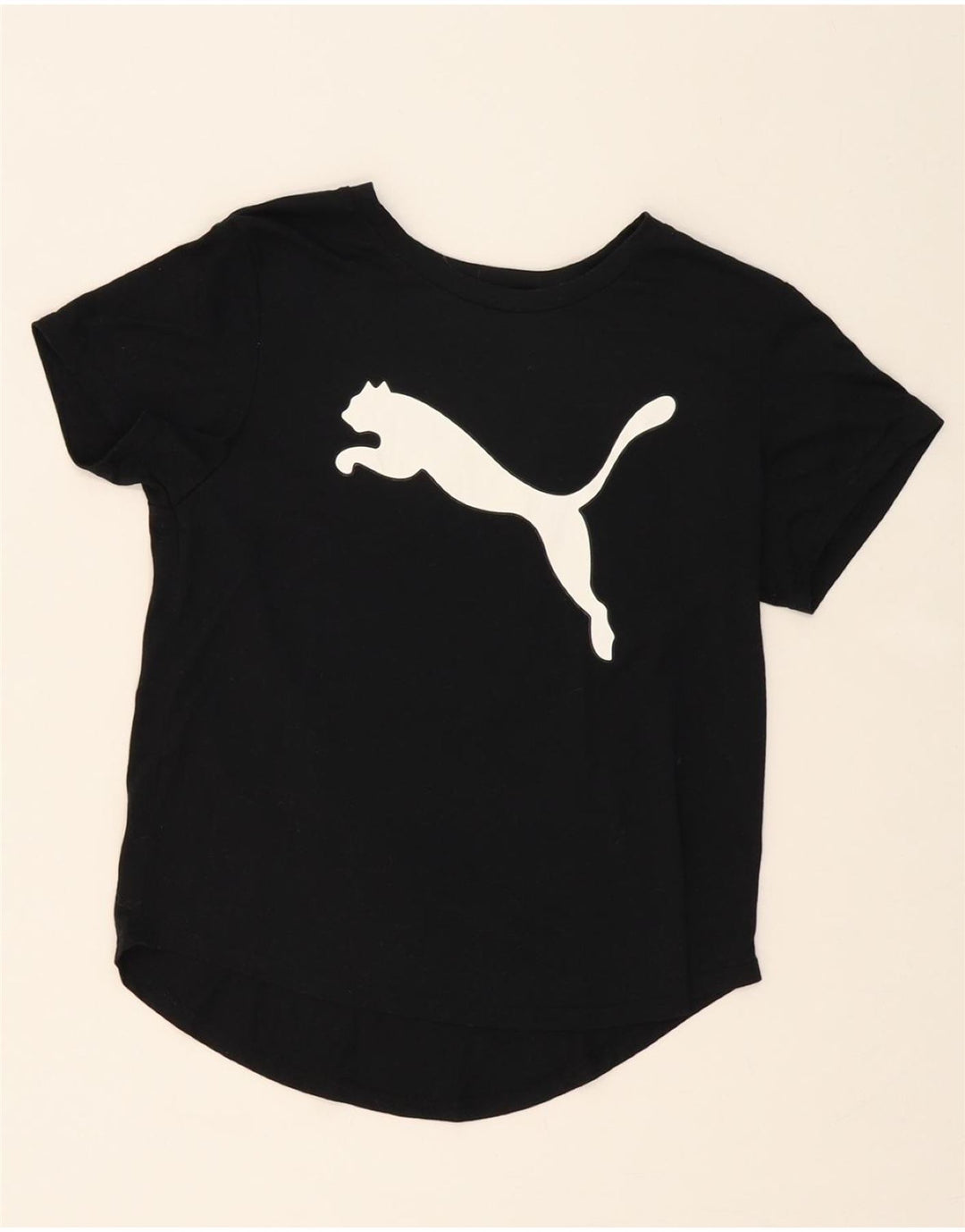 PUMA Womens Graphic T-Shirt Top UK 10 Small Black Vintage Puma and Second-Hand Puma from Messina Hembry 