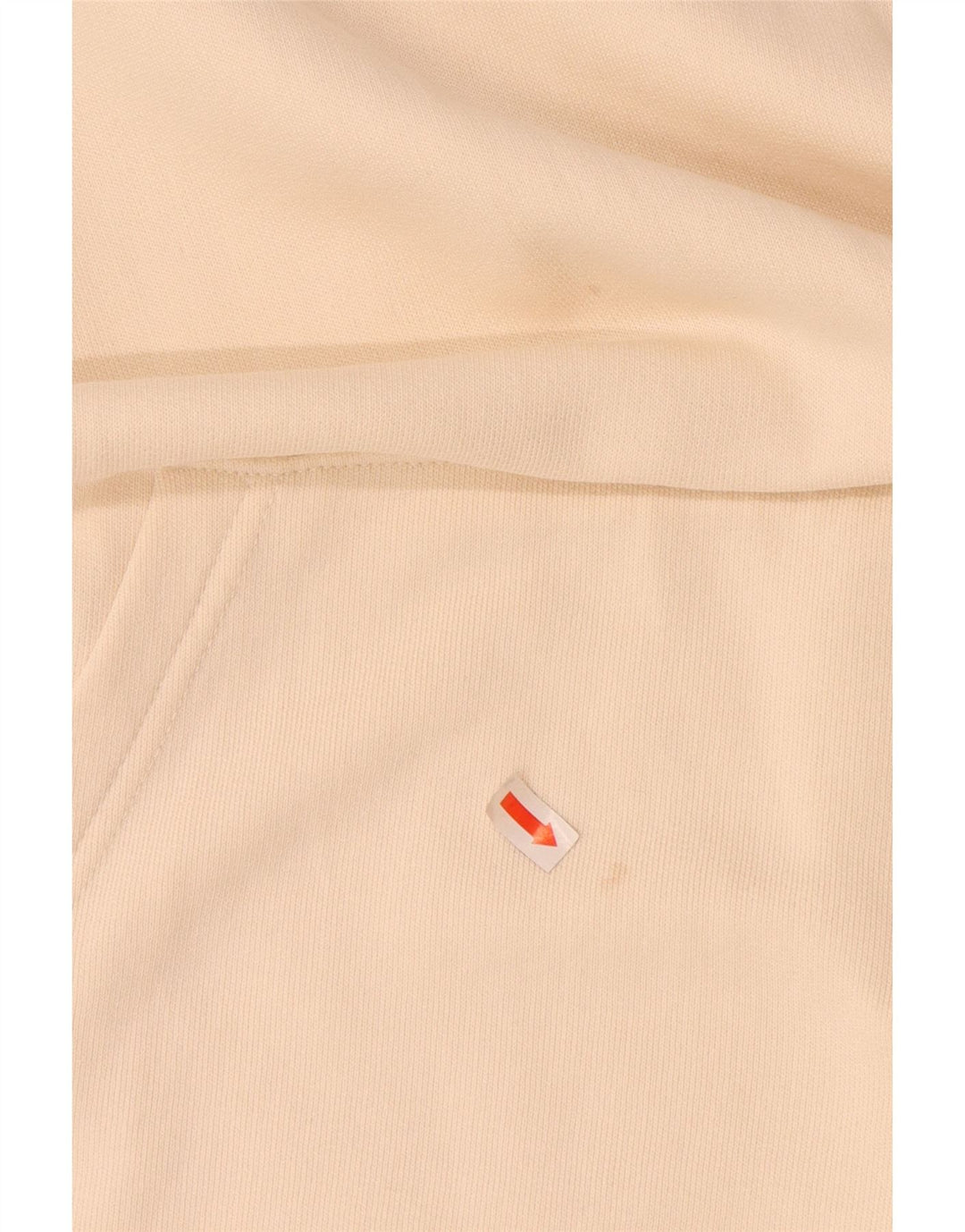 LEE Mens Graphic Hoodie Jumper Large Beige Cotton