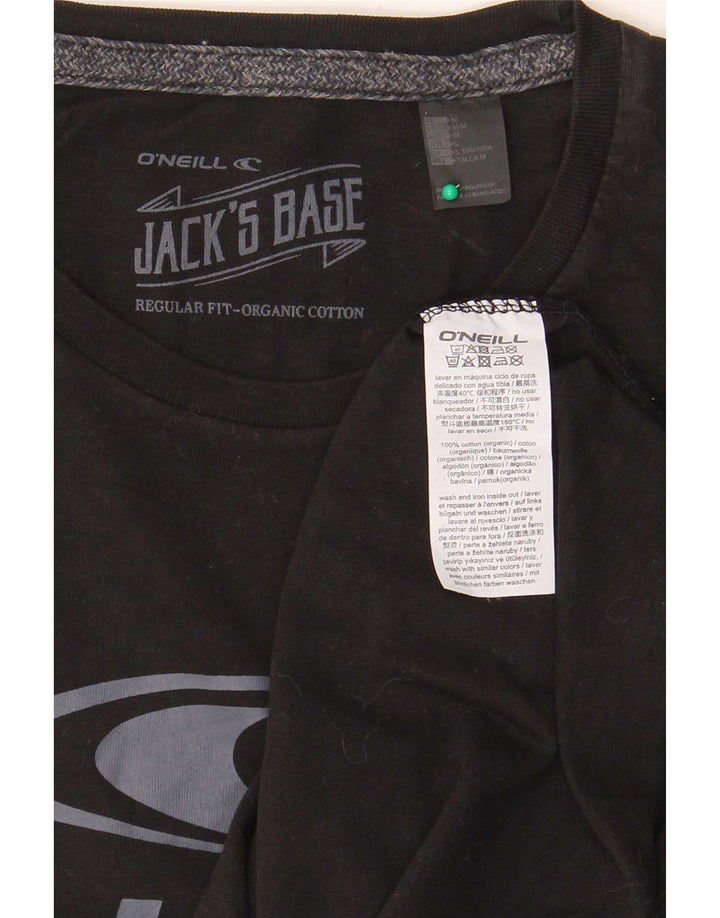 O'Neill Mens Graphic T-Shirt Top Medium Black Cotton