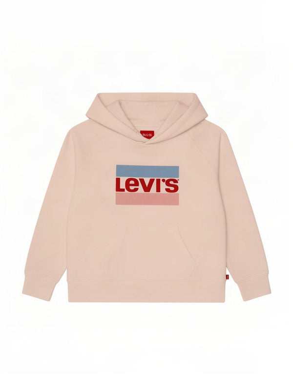 Levi's Womens Graphic Oversized Hoodie Jumper UK 10 Small White