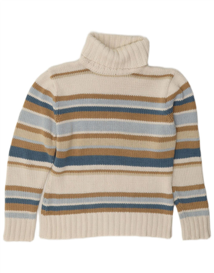 Yessica Womens Roll Neck Jumper Sweater UK 14 Medium Multicoloured Striped