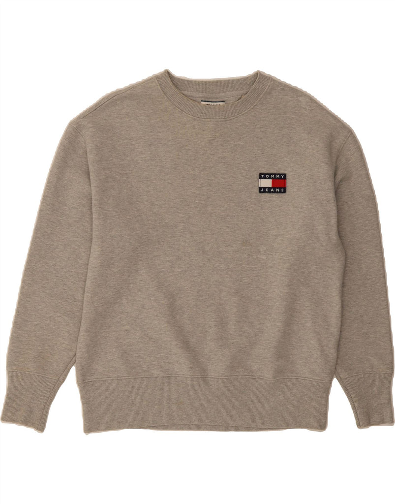 TOMMY HILFIGER Mens Sweatshirt Jumper Medium Grey Cotton Vintage Tommy Hilfiger and Second-Hand Tommy Hilfiger from Messina Hembry 