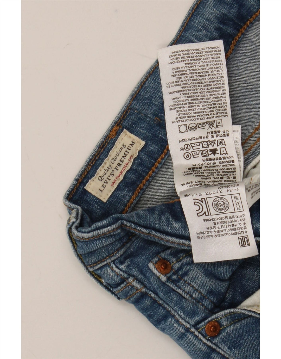 Levi's Mens 511 Slim Jeans W36 L32 Blue Cotton