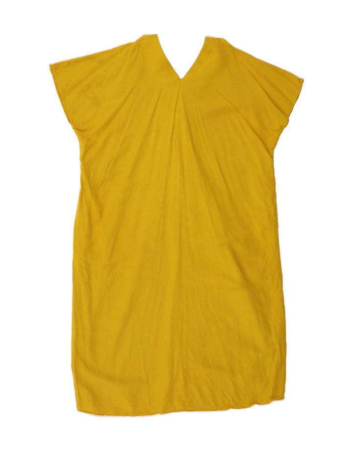 ZARA Womens Oversized Shift Dress UK 10 Small Yellow Viscose Vintage Zara and Second-Hand Zara from Messina Hembry 