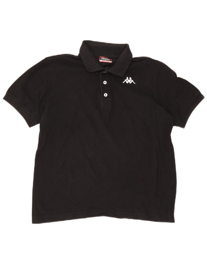 Kappa Mens Polo Shirt Medium Black