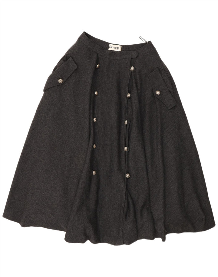 Florence Womens High Waist Flared Skirt W26 Small Grey
