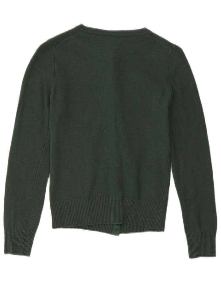 Benetton Girls Cardigan Sweater 7-8 Years Green