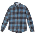 Superdry Mens Flannel Shirt Small Blue Check Cotton