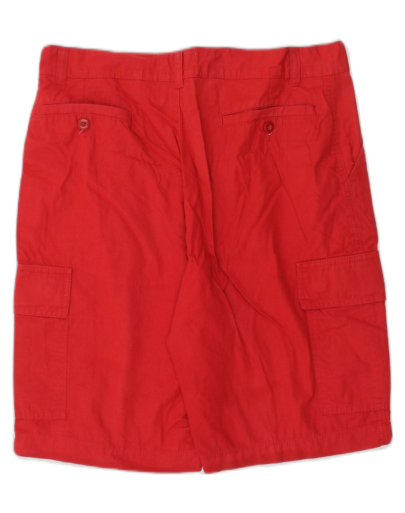 SEA BARRIER Mens Cargo Shorts W32 Medium Red Cotton | Vintage Sea Barrier | Thrift | Second-Hand Sea Barrier | Used Clothing | Messina Hembry 