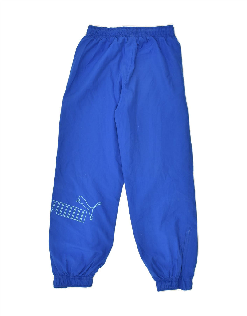 PUMA Boys Graphic Tracksuit Trousers Joggers 9-10 Years  Blue | Vintage Puma | Thrift | Second-Hand Puma | Used Clothing | Messina Hembry 