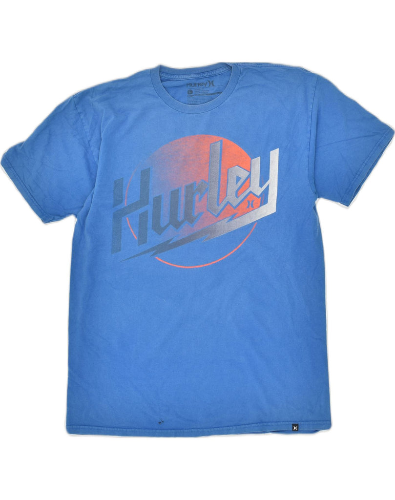 HURLEY Mens Classic Fit Graphic T-Shirt Top Large Blue Cotton | Vintage Hurley | Thrift | Second-Hand Hurley | Used Clothing | Messina Hembry 