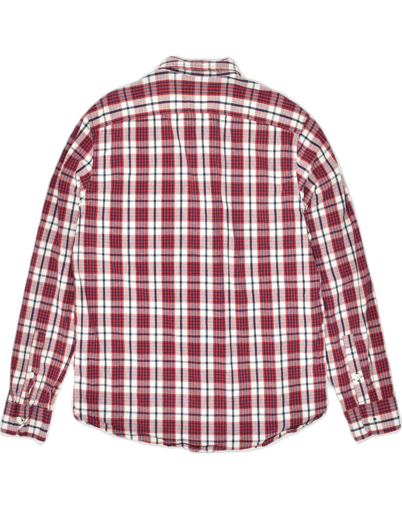 J. CREW Mens Shirt Large Red Check Cotton | Vintage J. Crew | Thrift | Second-Hand J. Crew | Used Clothing | Messina Hembry 