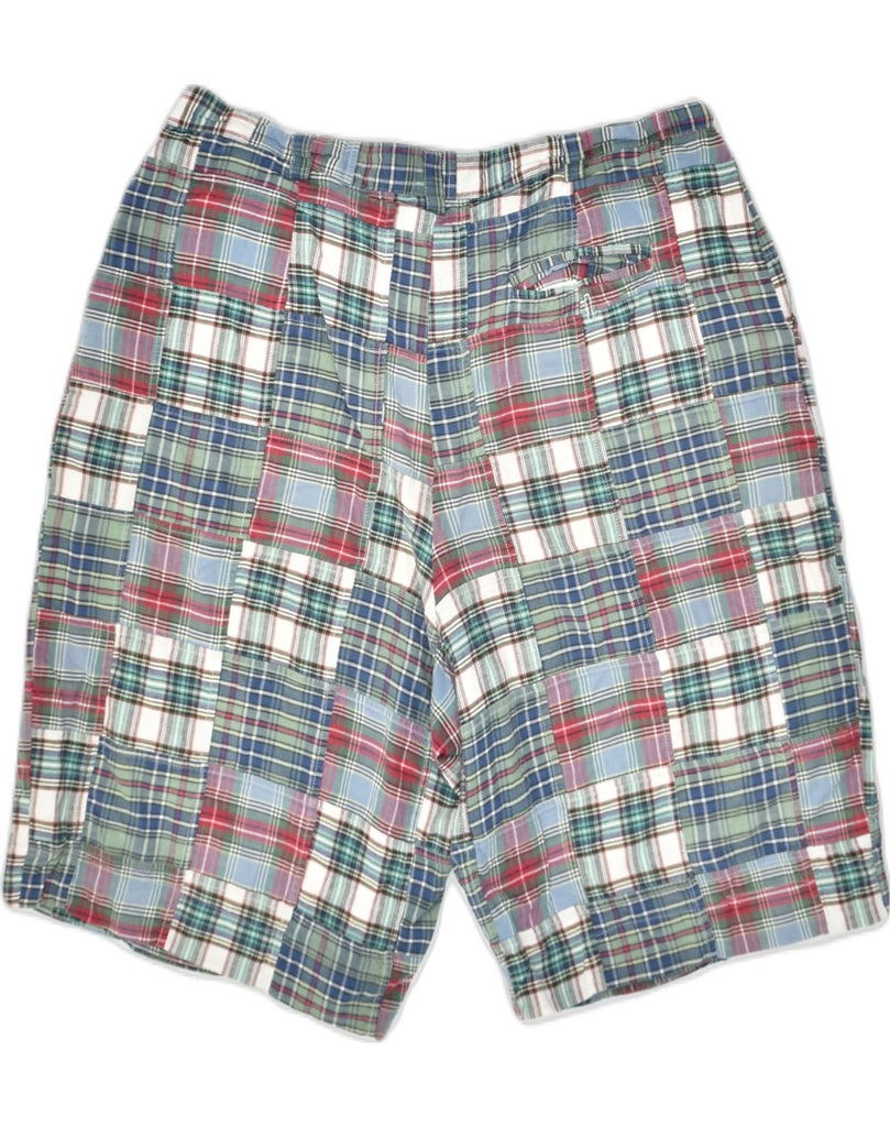 ORVIS Womens Chino Shorts UK 14 Medium W30 Multicoloured Check Cotton | Vintage Orvis | Thrift | Second-Hand Orvis | Used Clothing | Messina Hembry 