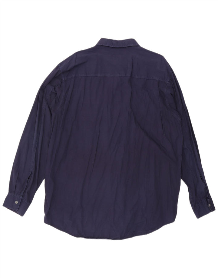 Calvin Klein Jeans Mens Shirt 2XL Navy Blue Cotton
