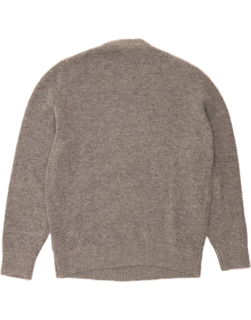 MASSIMO DUTTI Mens Crew Neck Jumper Sweater Large Grey Polyamide Vintage Massimo Dutti and Second-Hand Massimo Dutti from Messina Hembry 