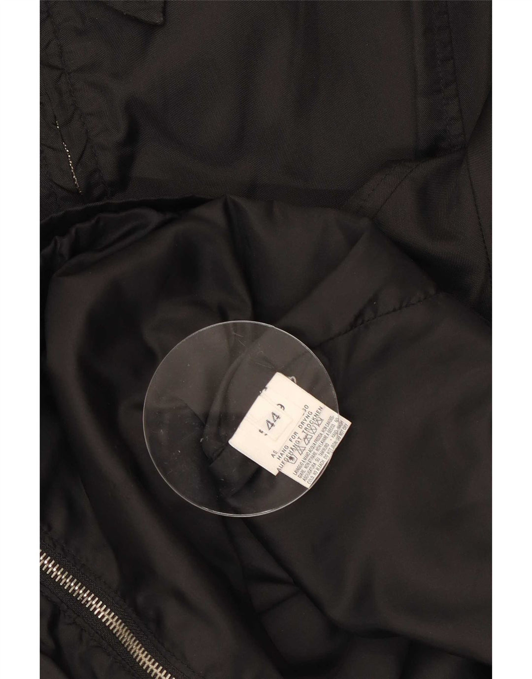 Benetton Womens Utility Jacket IT 44 Medium Black Polyamide