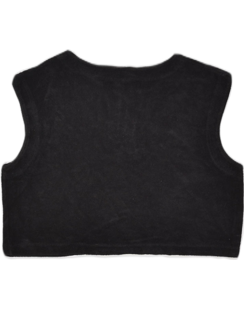 CHAMPION Womens Oversized Crop Vest Top UK 10 Small Black | Vintage Champion | Thrift | Second-Hand Champion | Used Clothing | Messina Hembry 