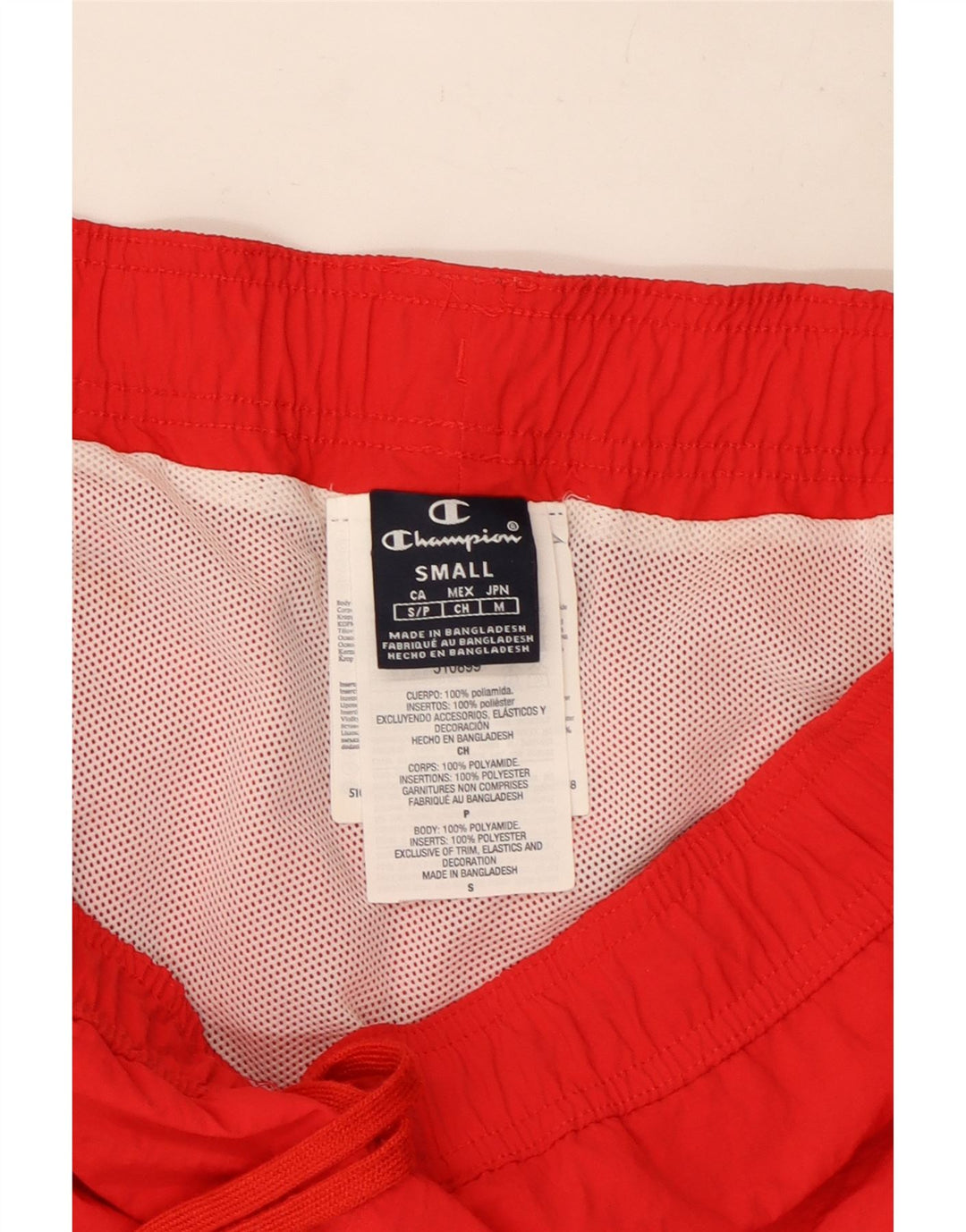 Champion Mens Graphic Swimming Shorts Small  Red Polyester