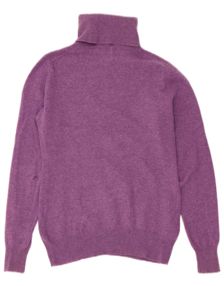 Joyful Womens Roll Neck Jumper Sweater UK 14 Large Purple
