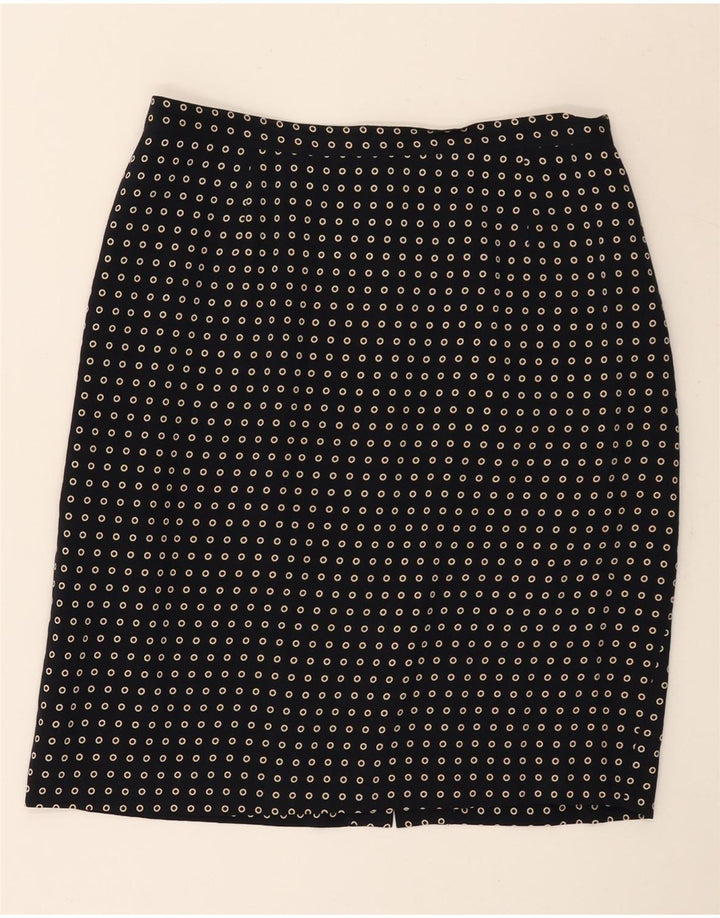 SUPERIOR Womens 2 Piece Skirt Set IT 44 Medium W30  Navy Blue Spotted