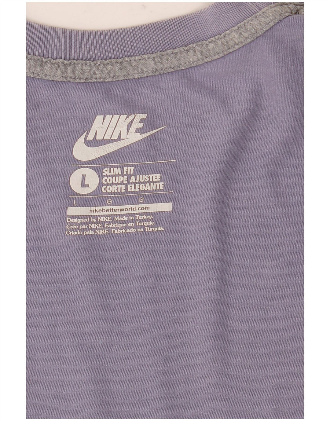 Nike Mens Slim Fit Graphic T-Shirt Top Large Purple