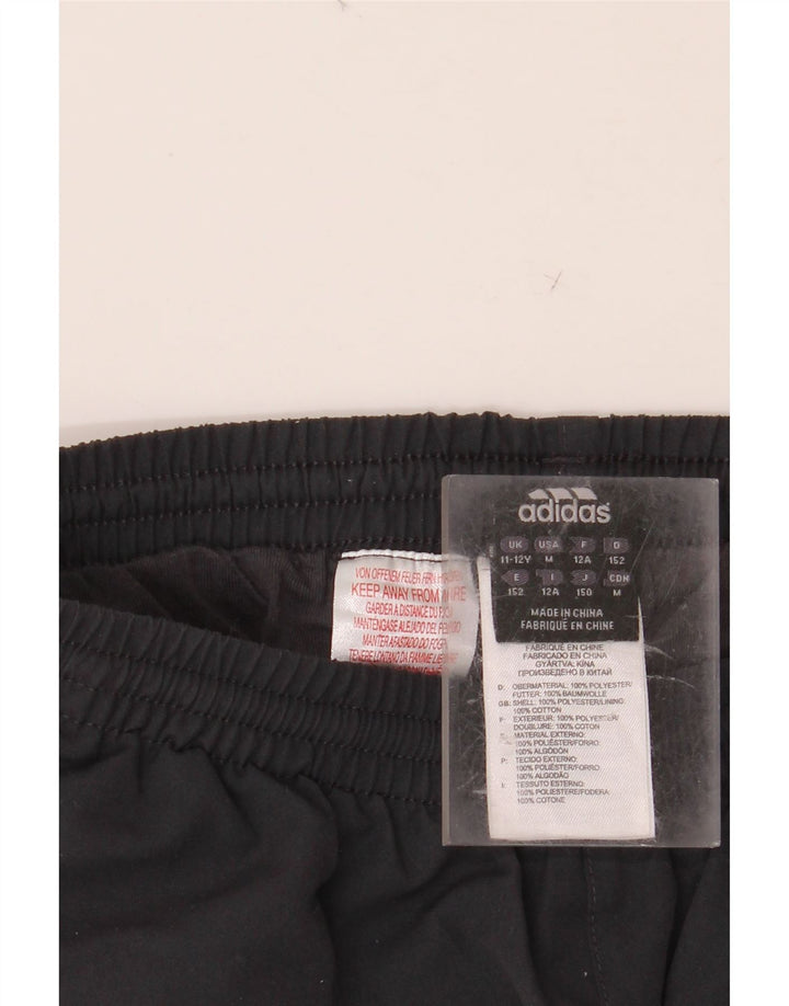 ADIDAS Boys Munster Rugby Tracksuit Trousers 11-12 Years  Black Polyester