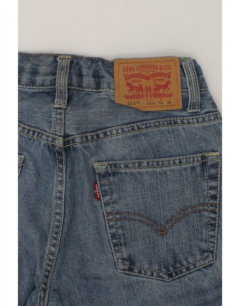 LEVI'S Boys 514 Distressed Straight Jeans 11-12 Years W26 L26  Blue Cotton | Vintage Levi's | Thrift | Second-Hand Levi's | Used Clothing | Messina Hembry 