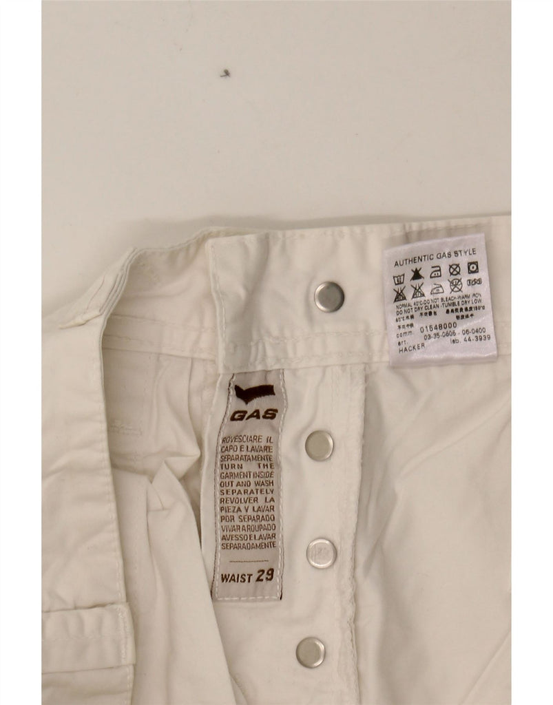 GAS Womens Straight Jeans W29 L29 White Cotton Vintage Gas and Second-Hand Gas from Messina Hembry 