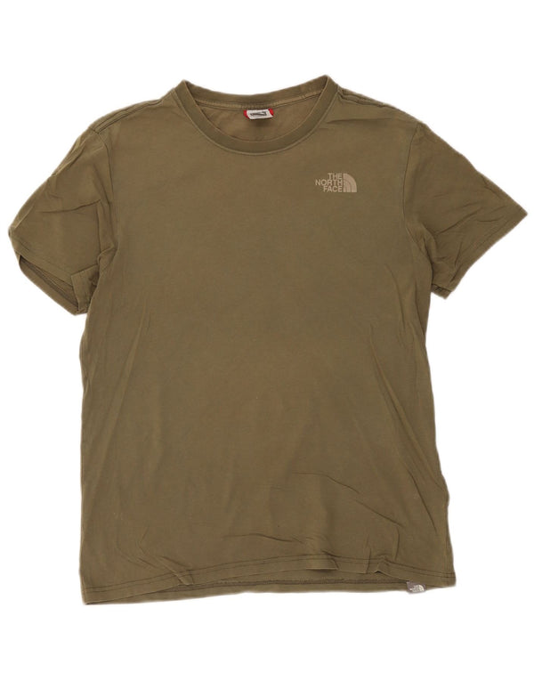 The North Face Mens Graphic T-Shirt Top Medium Khaki Cotton