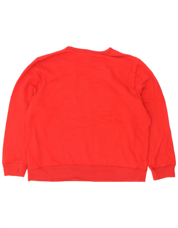 Gap Mens Graphic Sweatshirt Jumper 2XL Red Cotton