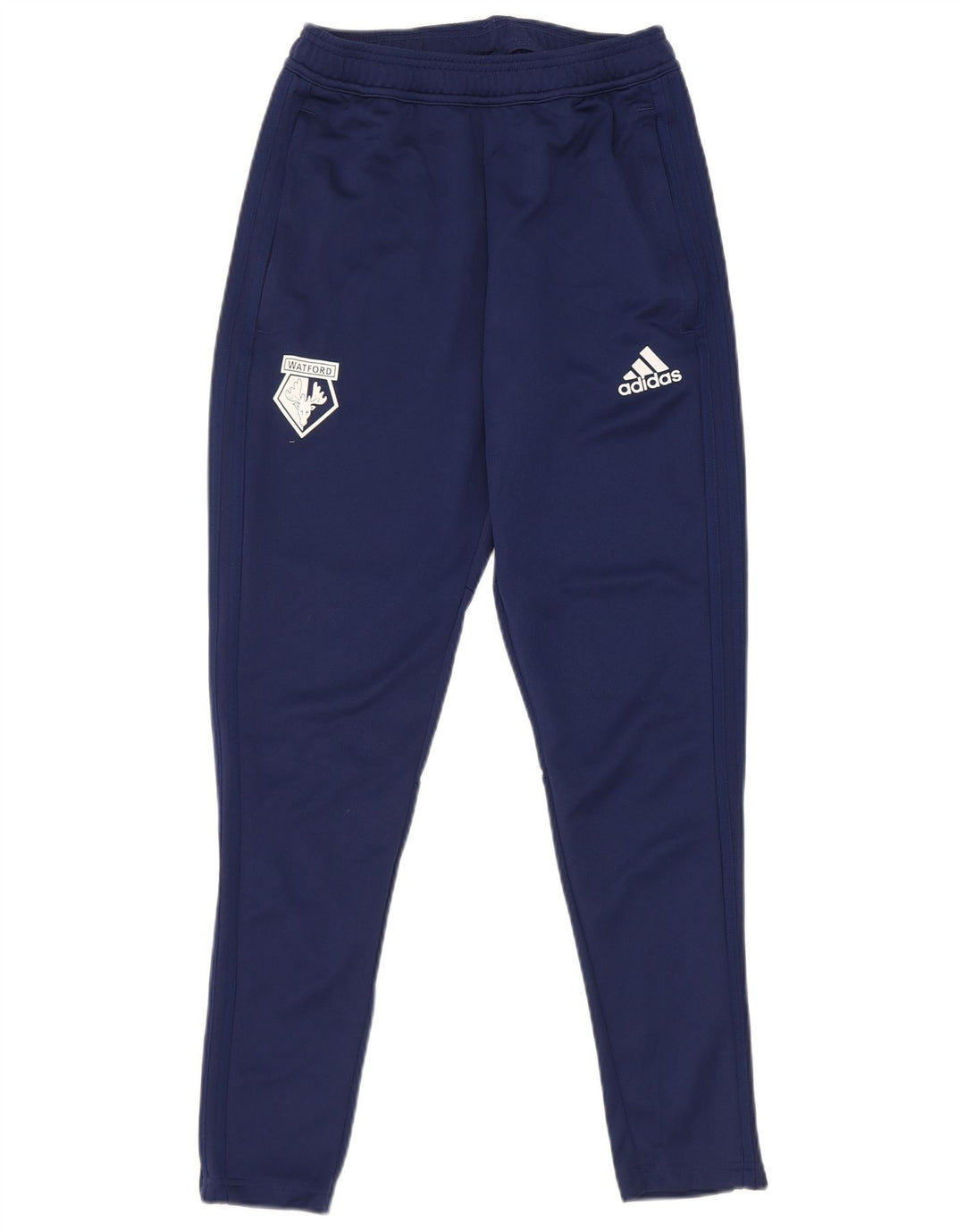 Adidas Mens Watford F.C. Tracksuit Trousers Small Navy Blue Polyester