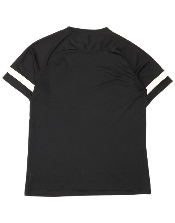 Nike Mens Dri Fit T-Shirt Top Large Black Colourblock Polyester